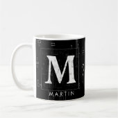 Mug Monogramme Mathématique - Lettre M (Gauche)