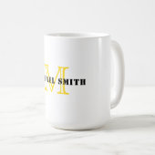 Mug Monogramme minimal (Devant droit)