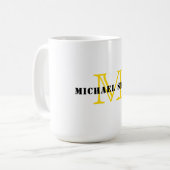 Mug Monogramme minimal (Devant gauche)