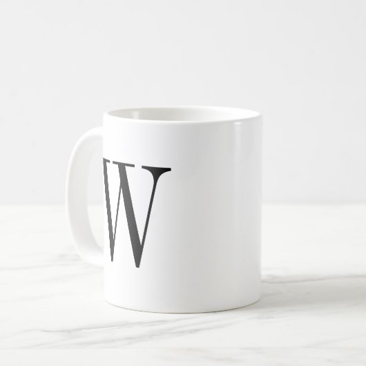 Mug Monogramme minimal (Devant gauche)