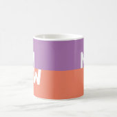 Mug Monogramme minimaliste Carré Pastel QR Code (Centre)