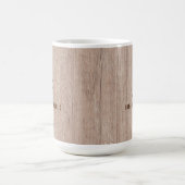 Mug Monogramme Modèle Élégant Planche Revêtement en bo (Centre)
