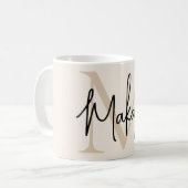 Mug Monogramme Moderne (Devant gauche)