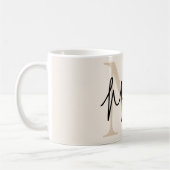 Mug Monogramme Moderne (Gauche)