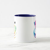 Mug Monogramme moderne Badminton Shuttlecock (Centre)