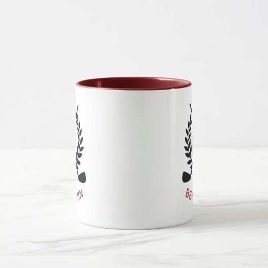 Mug Monogramme moderne de Mens (Centre)