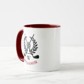 Mug Monogramme moderne de Mens (Devant gauche)