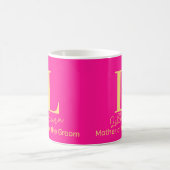 Mug Monogramme Moderne pour la Mère du Marié (Centre)