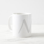 Mug Monogramme Moderne Simple Minimaliste Uni (Devant gauche)