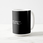 Mug Monogramme moderne tendance initial professionnel (Devant droit)