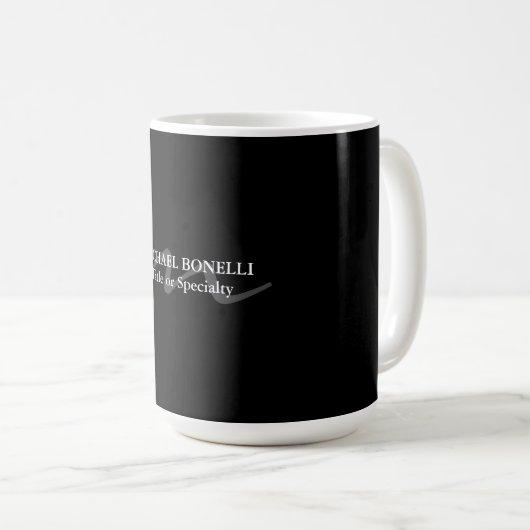Mug Monogramme moderne tendance initial professionnel  (Devant droit)