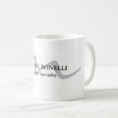 Mug Monogramme moderne tendance professionnel initial (Devant droit)