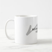 Mug Monogramme moderne tendance professionnel initial (Gauche)