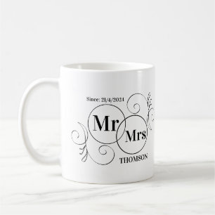 Mug monogramme monsieur et madame