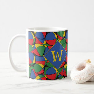 Mug Monogramme motif artiste en jonglage de cirque