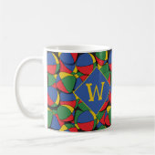 Mug Monogramme motif artiste en jonglage de cirque (Gauche)