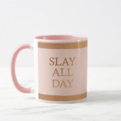 Mug Monogramme Motivation de toute la journée (Gauche)
