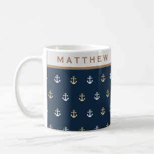 Mug Monogramme Nautique Preppy