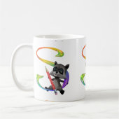 Mug Monogramme nerd mignon S de Raccon (Gauche)