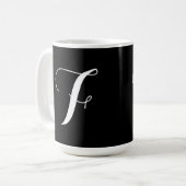 Mug Monogramme Noir (Devant gauche)