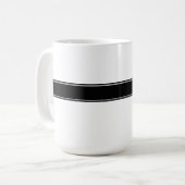 Mug Monogramme noir blanc (Devant gauche)