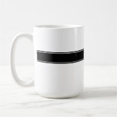 Mug Monogramme noir blanc (Gauche)