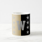 Mug Monogramme noir et or des couleurs de l'université (Centre)