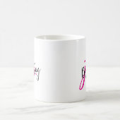 Mug Monogramme noir et rose (Centre)