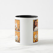 Mug Monogramme noir moderne 4 photos (Centre)