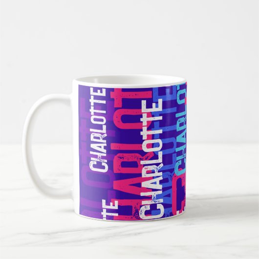 Mug Monogramme Nom Cloud Cool Typographie (Gauche)