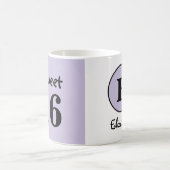 Mug Monogramme nom Sweet 16 violet (Centre)