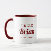 Mug monogramme oncle personnalisé (Gauche)