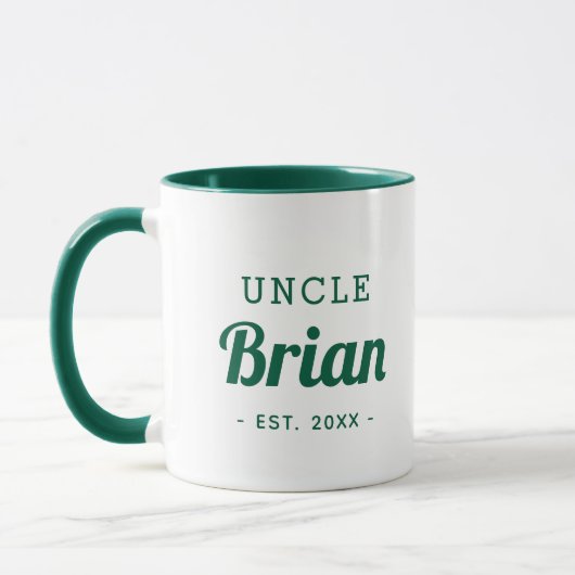 Mug monogramme oncle personnalisé (Gauche)