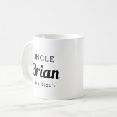 Mug monogramme oncle personnalisé (Devant gauche)