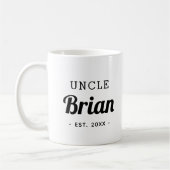 Mug monogramme oncle personnalisé (Gauche)