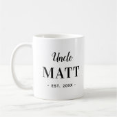 Mug monogramme oncle personnalisé (Gauche)