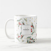 Mug Monogramme Or des Botaniques de Vacances d'hiver m (Gauche)