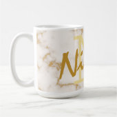 Mug Monogramme or et initial (Gauche)