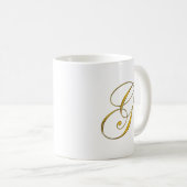 Mug Monogramme or G (Devant droit)