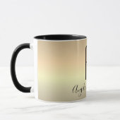 Mug Monogramme Or Noir (Gauche)