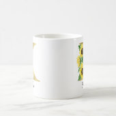 Mug Monogramme Or Soleil Fleur Initiale K Féminin (Centre)