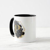 Mug Monogramme P Glitter Glam Or (Devant gauche)