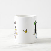 Mug Monogramme papillon floral initial Q (Centre)