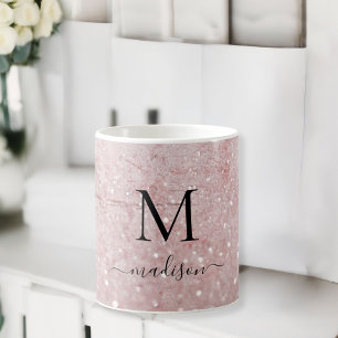 Mug Monogramme Parties scintillant spécifique du clien