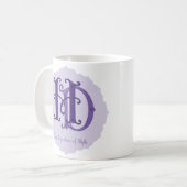 Mug Monogramme personnalisable - Cadeau Couples Coussi (Devant gauche)