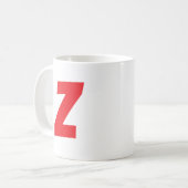 Mug Monogramme personnalisé (Devant gauche)