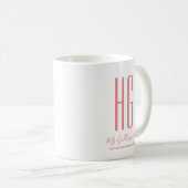 Mug Monogramme personnalisé (Devant droit)
