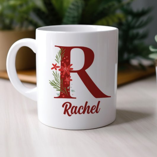 Mug Monogramme personnalisé Chocolat chaud de Noël