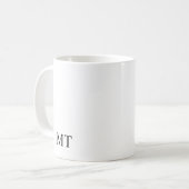 Mug Monogramme personnalisé classique (Devant gauche)