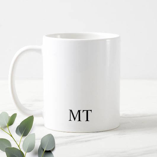 Mug Monogramme personnalisé classique